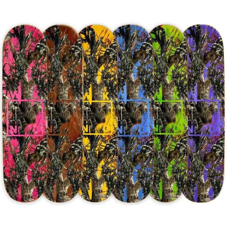 Skateboard For Commuting-WKND Wood Tree Camo Deck - 8.25 - Assorted Colours