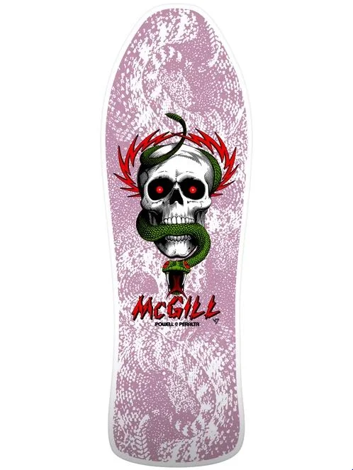 Skateboard Deck For Next-Level Stunts-Powell Deck BB McGill White 9.9