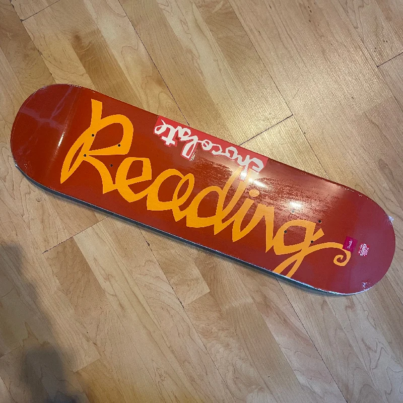 Skateboard Deck For Freestyle-Chocolate Flip the Script Reading Deck