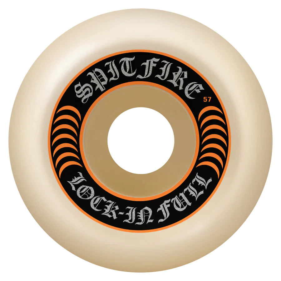 Skateboard Wheels With Soft Touch Feel-SPITFIRE WHEELS FORMULA FOUR LOCK IN FULL 99 DURO SIZE VARIANT