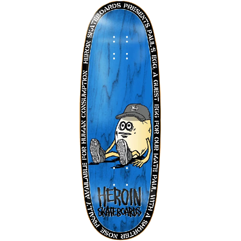 Skateboard Deck With Sustainable Materials-Heroin  - Pauls Egg 10.4 - Skateboard Deck