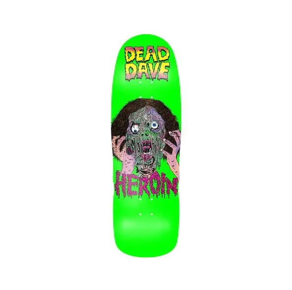 Skateboard Deck For Custom Boards-Heroin Deck Dead Dave Face Melter 10.1