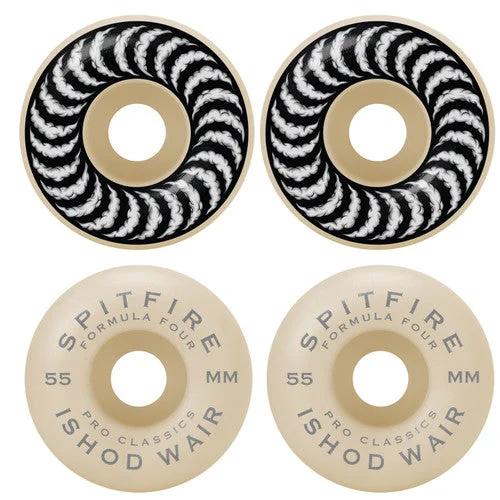 Skateboard Wheels For Smooth Cornering-Spitfire Wheels 55mm 99a Formula4 Classics Ishod Smoke