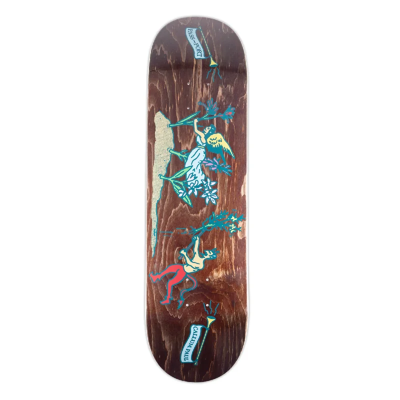 Skateboard Deck With Limited Edition Design-PASS~PORT SKATEBOARDS ANGEL VS DEVIL CALLUM DECK 8.38