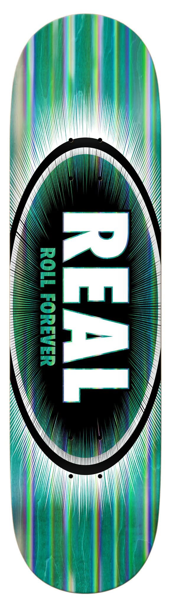 Skateboard Deck With Vibrant Colors-Real Oval Eclipse True Fit Deck (8.06)