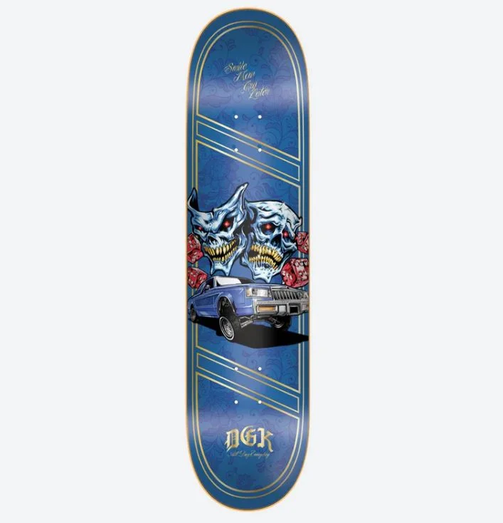 Skateboard Deck For Expert-Level Skaters-DGK Deck Night Moves 8.38