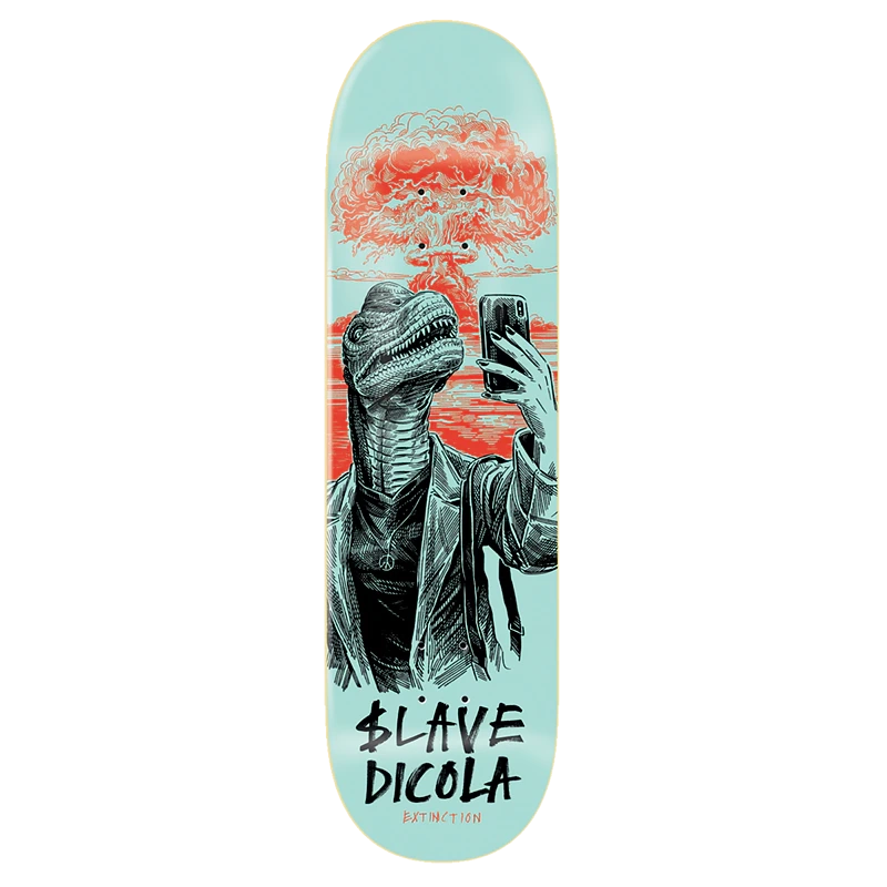 Skateboard Deck With Artistic Designs-Slave Dicola Extinction 8.75" Skateboard Deck