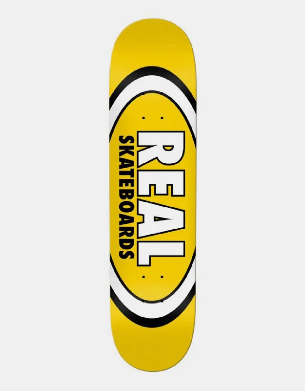 Skateboard Deck With Competitive Edge-Real Team Classic Oval Skateboard Deck - 8.06"