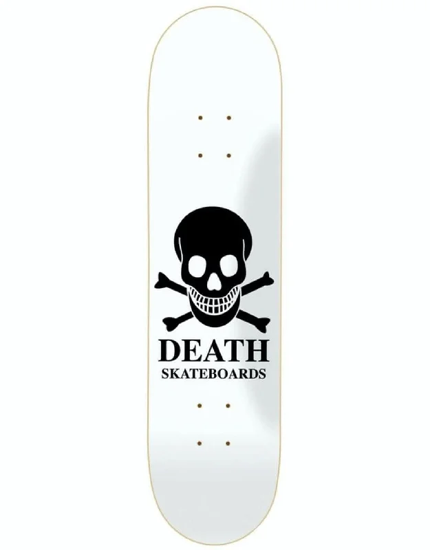 Skateboard Deck With Reinforced Sidewalls-Death OG Skull Skateboard Deck