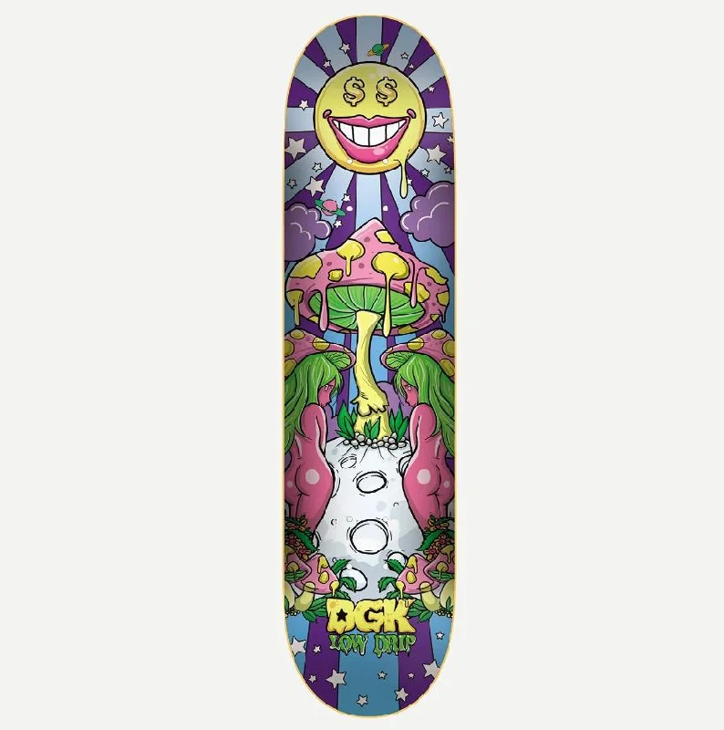 Skateboard Deck With Concave Shape-DGK Deck Moonshine Multi 8.5