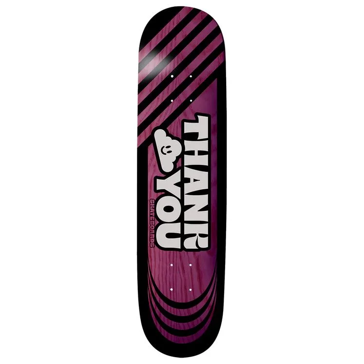 Skateboard Deck With Stronger Stability-Thank You Deck Freestyle Woodgrain 8.5