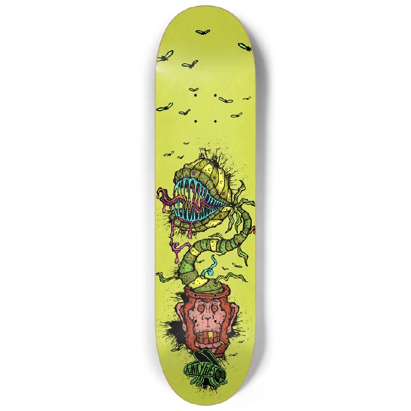 Skateboard Deck With Unique Designs-8.25 Funky Fly Trap Custom Skateboard Deck