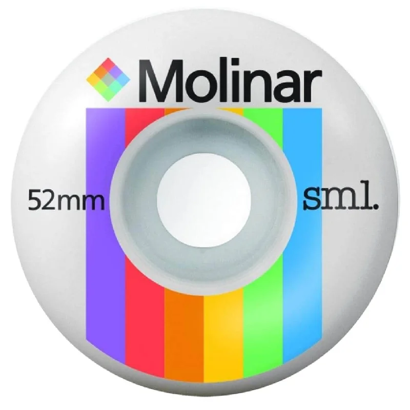 Skateboard Wheels With Minimal Rolling Resistance-SML Wheels Raymond Molinar Polaroids OG Wide Skate Wheels - 52mm