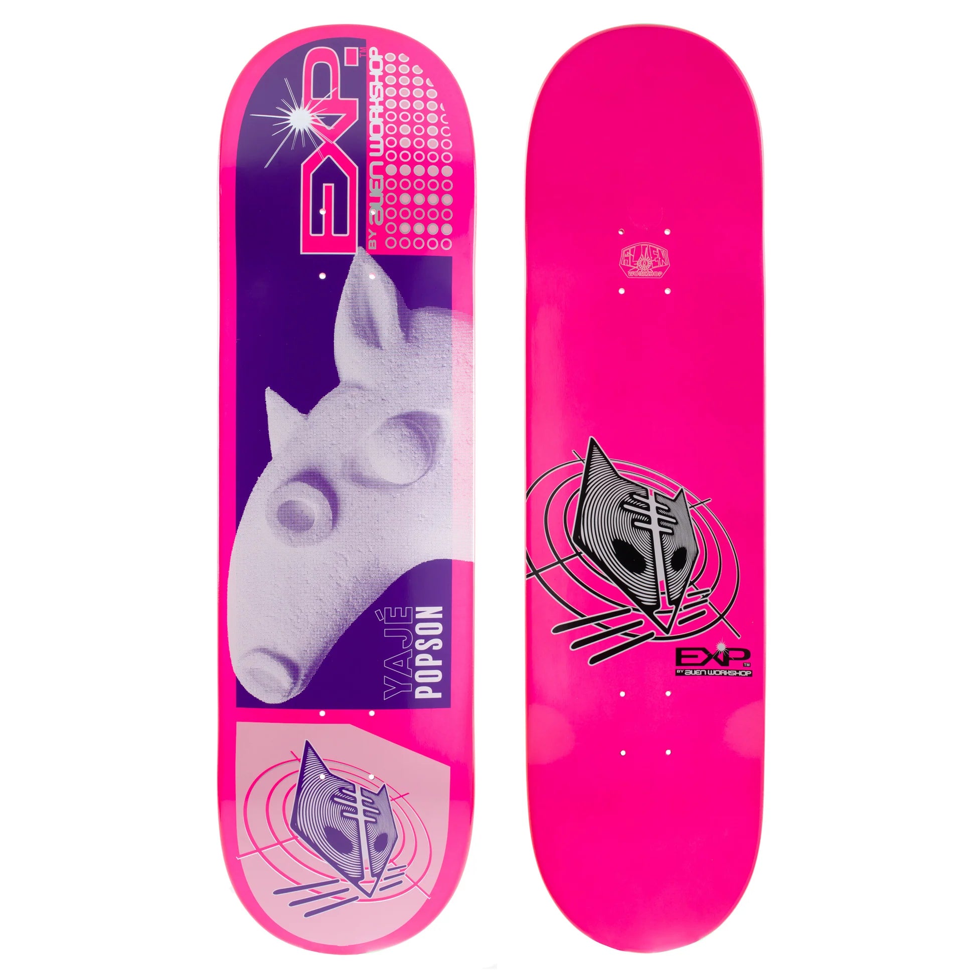 Skateboard Deck With Professional Endorsement-Alien Workshop Deck 8.5 Yaje Popson EXP Series