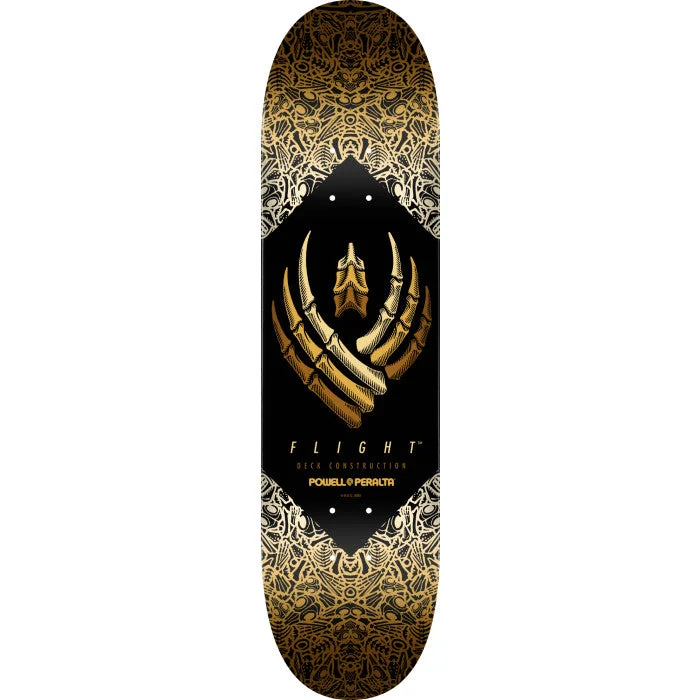 Skateboard Deck With Next-Level Durability-Powell Peralta Bones FLIGHT® Skateboard Deck Yellow - 8.75 x 32.95