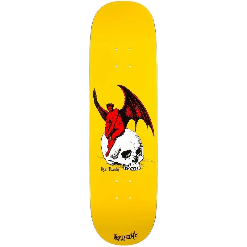 Skateboard Deck For Superior Landings-Welcome Deck Nephilm Yellow 8.5