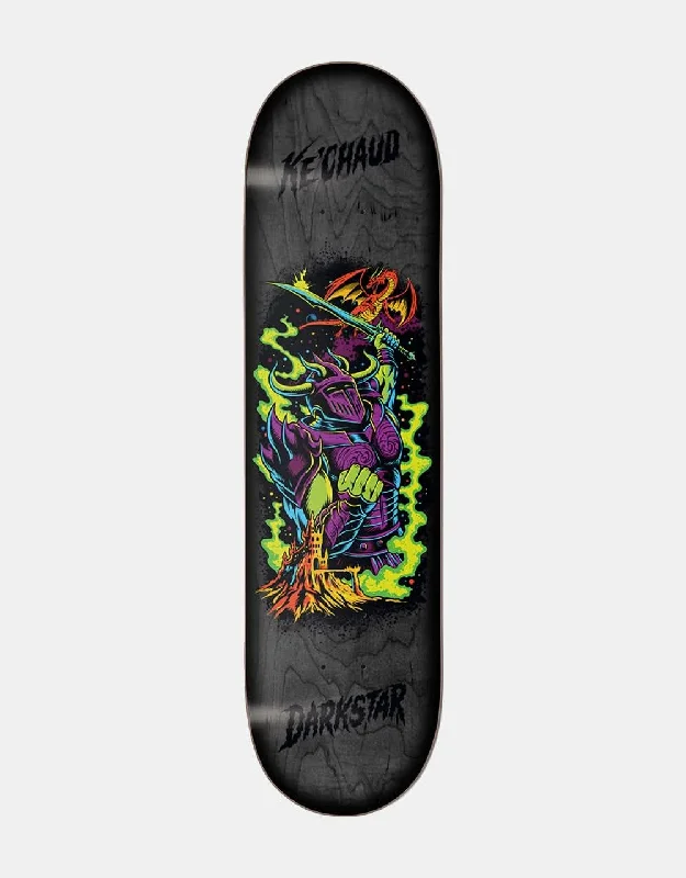 Skateboard Deck With Perfect Balance-Darkstar Ke'Chaud Blacklight Super Sap R7 Skateboard Deck - 8.125"