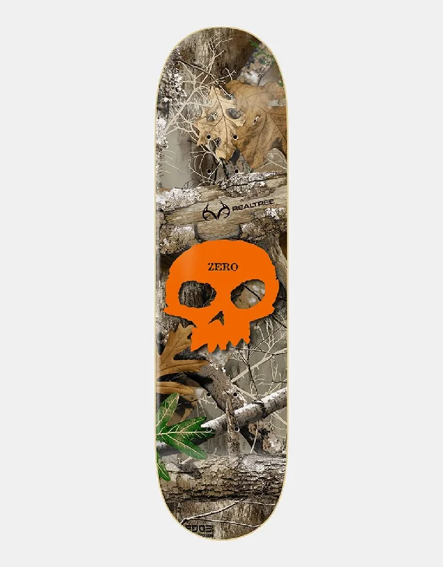 Skateboard Deck For Best Board Balance-Zero x Realtree Single Skull Skateboard Deck - 8.25"