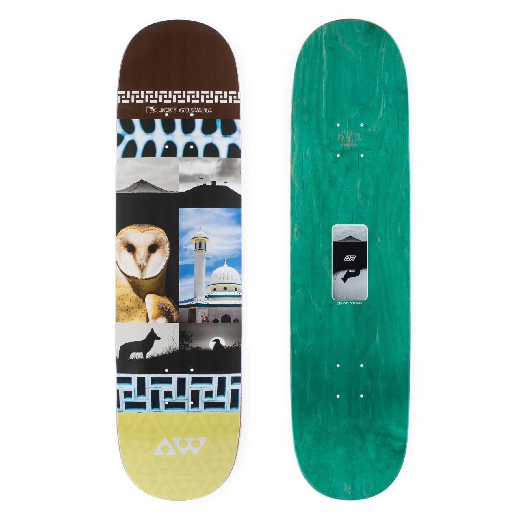 Skateboard Deck With Reinforced Core-Alien workshop Joey Collage Deck - 8.375