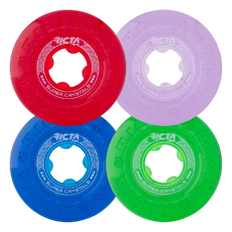 Skateboard Wheels For City Skating-Ricta Wheel 54mm Super Crystals 95a Multi Color