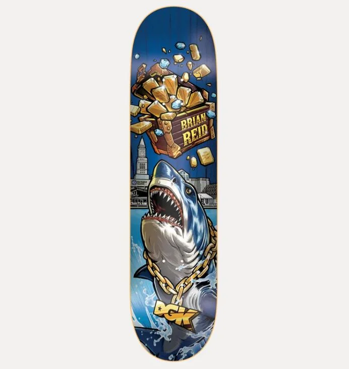 Skateboard Deck For Unparalleled Grip-DGK Deck Treasures Reid 8.06