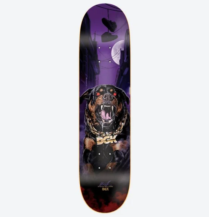 Skateboard Deck For Skatepark Domination-DGK Deck Guard Williams 8.25