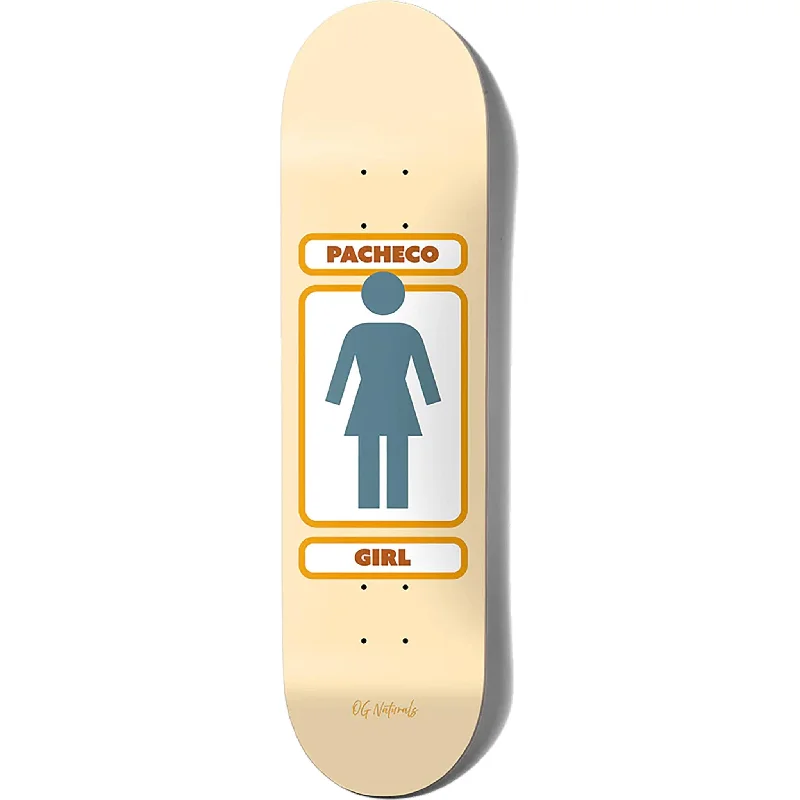 Skateboard Deck With Mellow Concave-Girl Pacheco 93 Naturals 8.375" Skateboard Deck