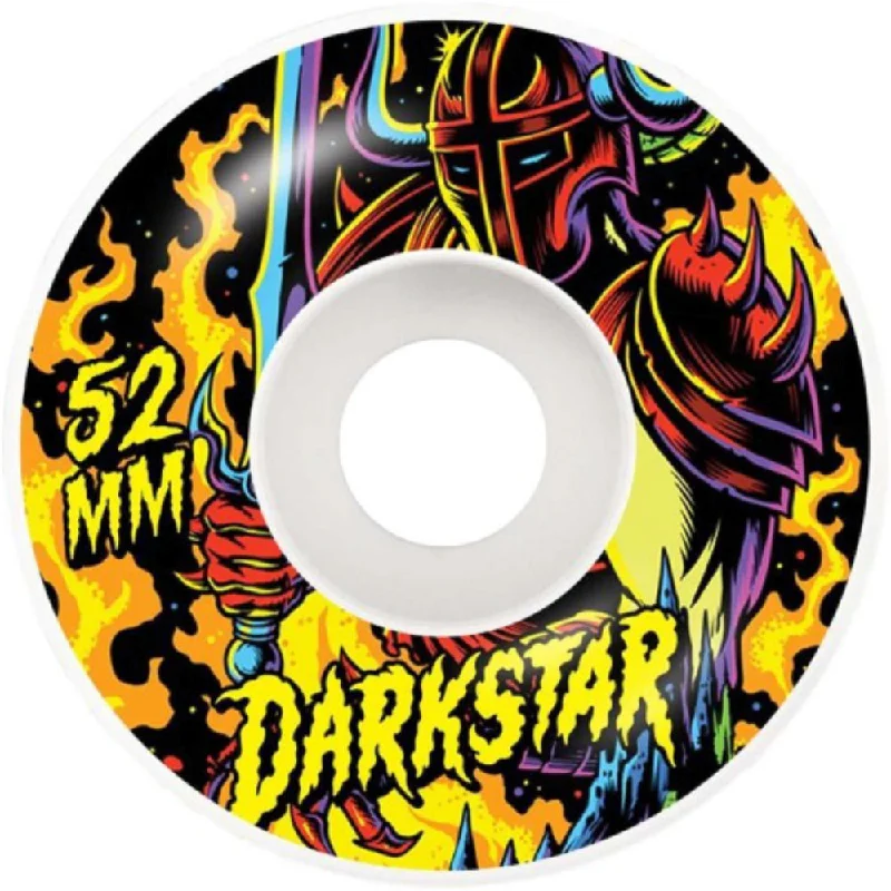 Skateboard Wheels With Smooth Rolling-Darkstar Blacklight Yellow 52mm - Skateboard Wheels