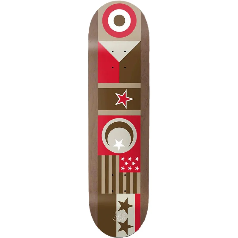 Skateboard Deck With Shock Absorption-Chocolate Jordan Trahan Flags 8.25" Skateboard Deck