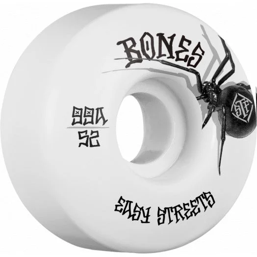 Skateboard Wheels For Low Drag And Friction-Bones STF Easy Streets Black Widow V1 Standard - Skateboard Wheels