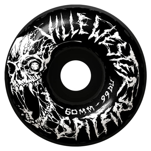 Skateboard Wheels For Low-Speed Control-Spitfire Formula Four Ville Annihilation Black Wheels 99d - (60mm)