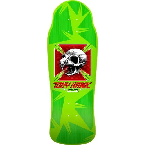 Skateboard Deck For Maximum Speed-Powell Deck BB Hawk Lime 10.38