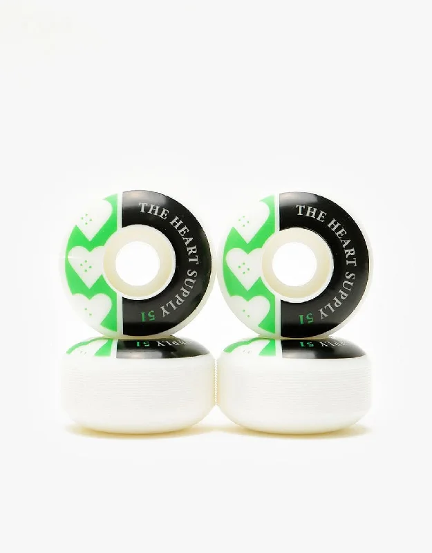 Skateboard Wheels With Low-Noise Technology-The Heart Supply Squad 99a Skateboard Wheel - 51mm