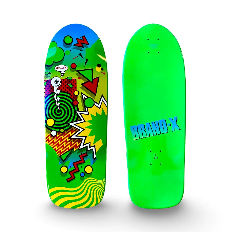 Skateboard Deck For Effortless Spins-Weirdo 10"x30" Limited Edition HAND PAINTED Deck (1 of 10)