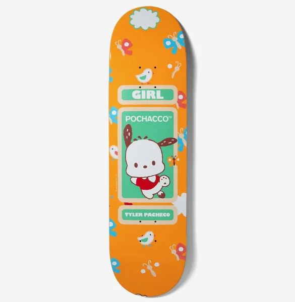 Skateboard Deck With High Load Capacity-Girl Deck 8.0 Pacheco Sanrio