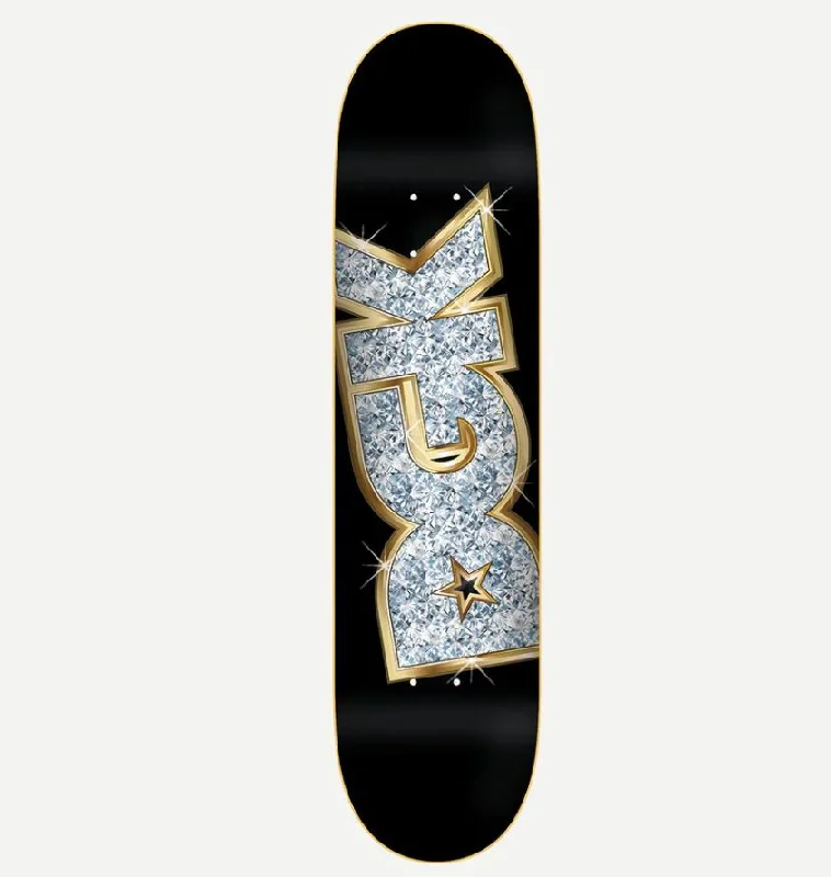 Skateboard Deck With Fade-Resistant Print-DGK Deck On Ice Black 8.25