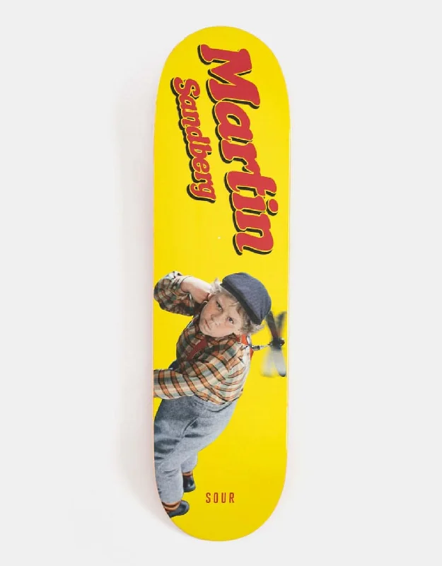 Skateboard Deck With Custom Engraving-Sour Solution Martin Sandberg Skateboard Deck - 8.25"