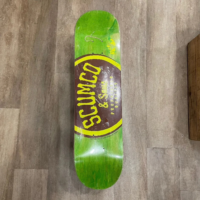 Skateboard Deck With High Load Capacity-SCUMCO & SONS LOGO DECK 8.0