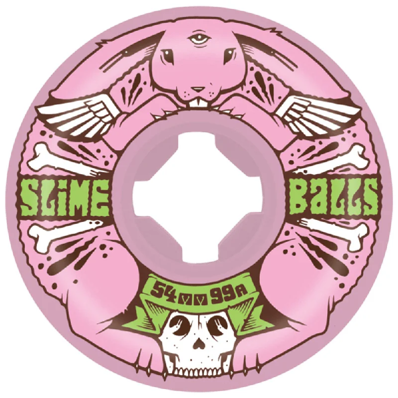 Skateboard Wheels For Cruisers-Slime Balls Jeremy Fish Bunny Speed Ball 99A 54mm - Skateboard Wheels