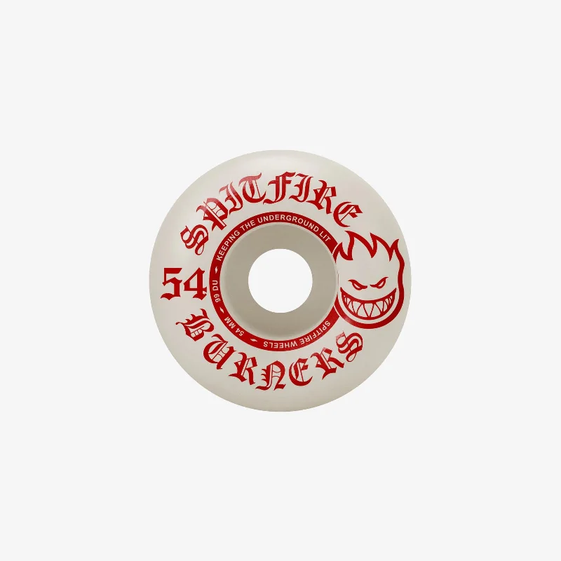 Skateboard Wheels With Multi-Layer Urethane-Spitfire Burner Wheel 54mm (Red/white)