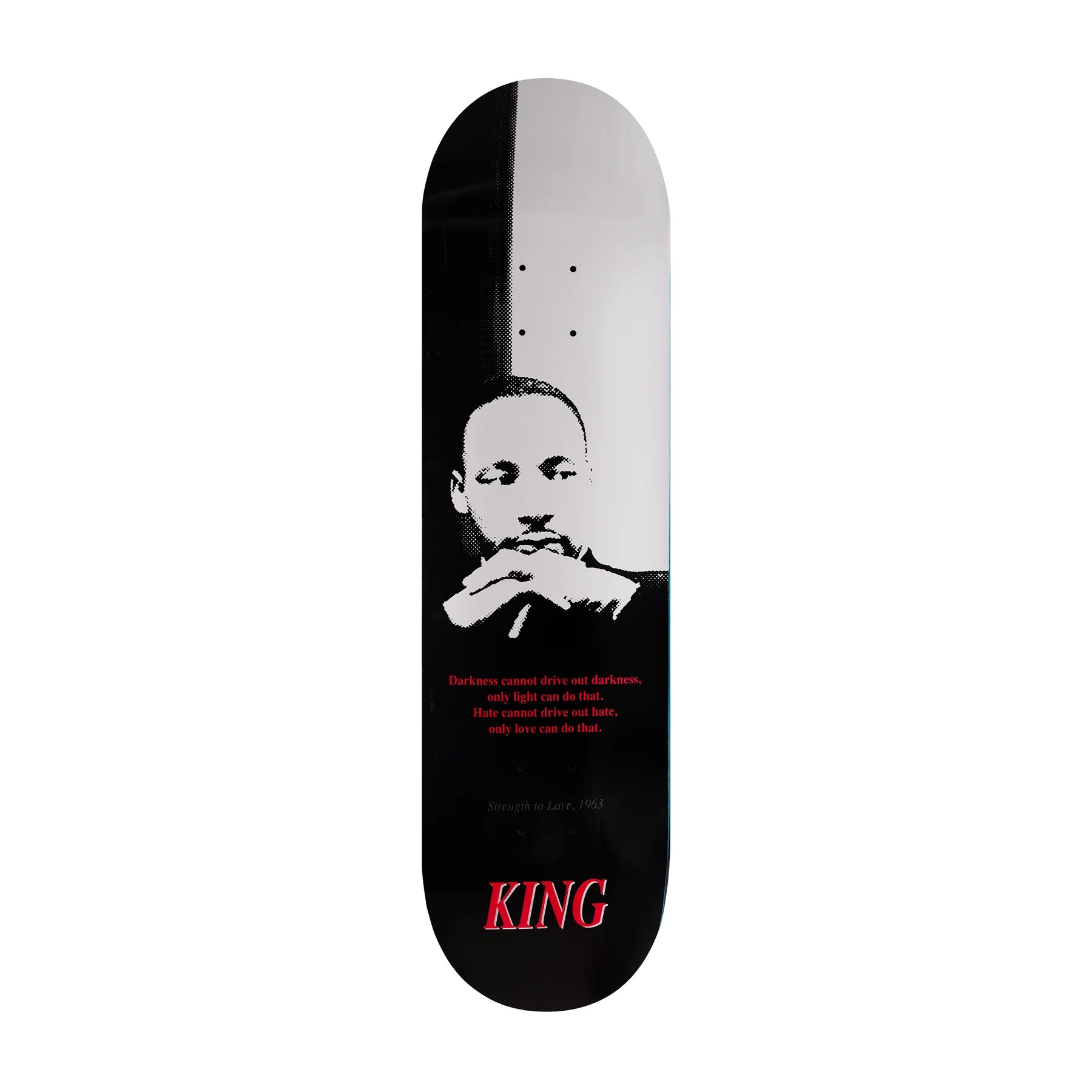 Skateboard Deck For Enhanced Durability-King - Strength to Love -  Skateboard Deck