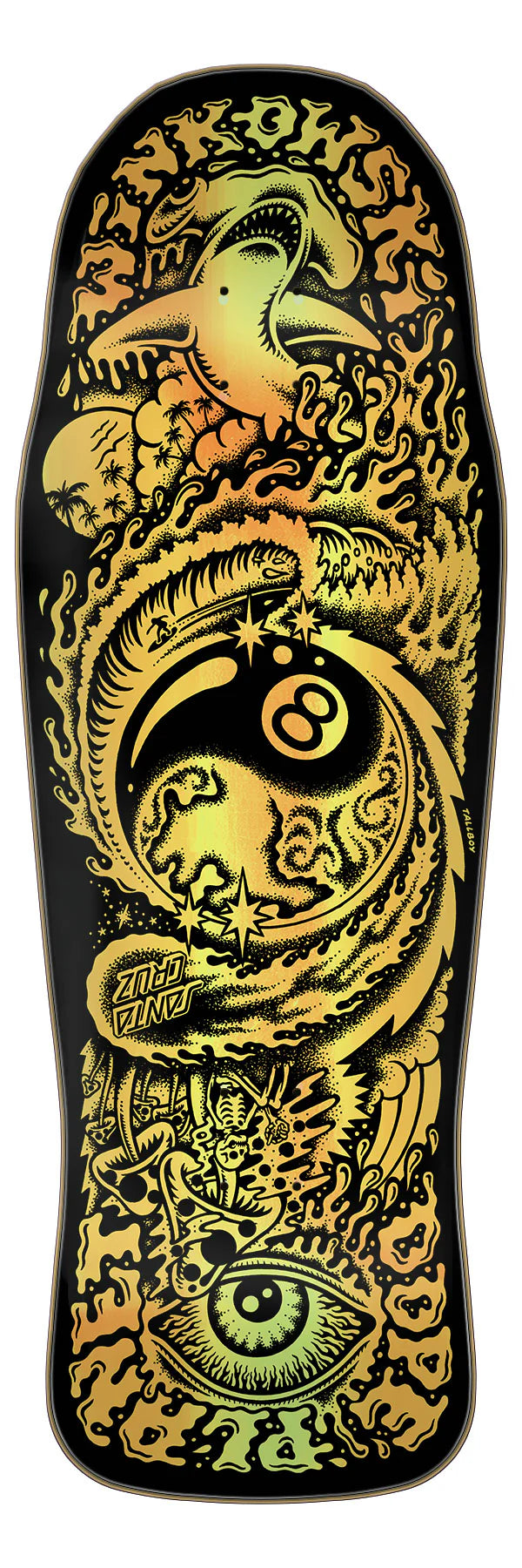 Skateboard Deck With Stronger Stability-Santa Cruz - Erick Winkowski Dope Planet Deck (10.34")