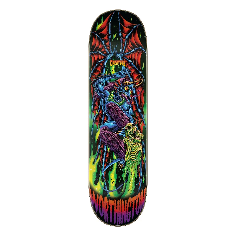 Skateboard Deck With Extra Pop-Creature Worthington Skullburn VX 8.6" Skateboard Deck