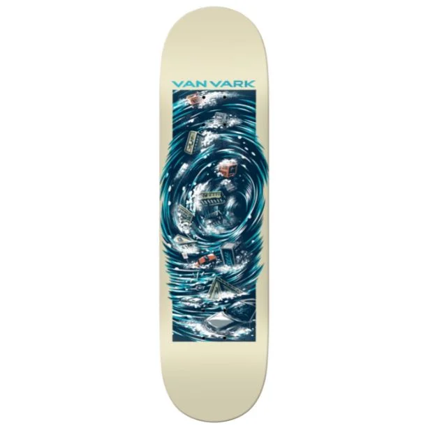 Skateboard Deck With Water-Resistant Finish-Real Deck Tanner Whirlpool 8.5