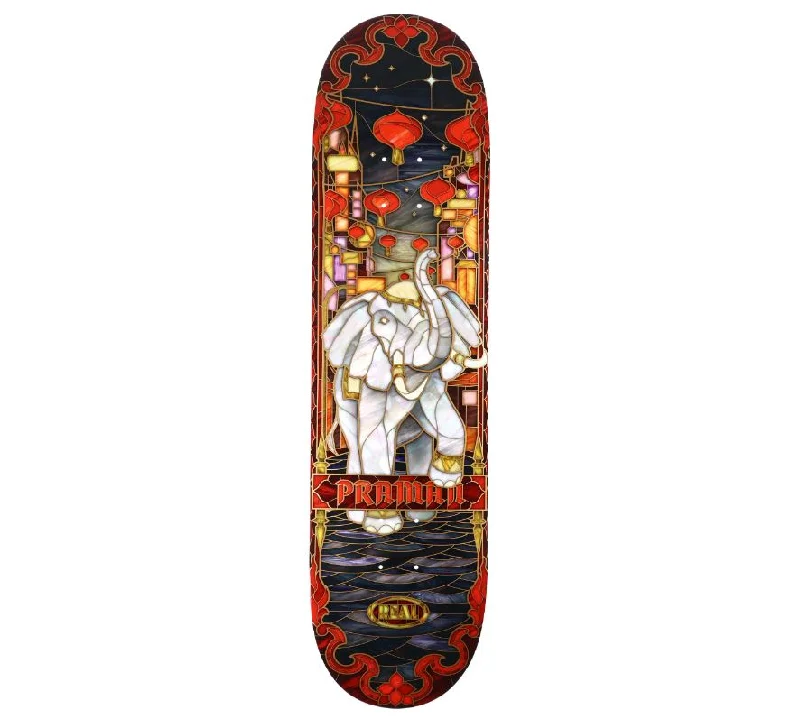 Skateboard Deck For Maximum Maneuverability-Real Deck Cathedral Praman 8.5