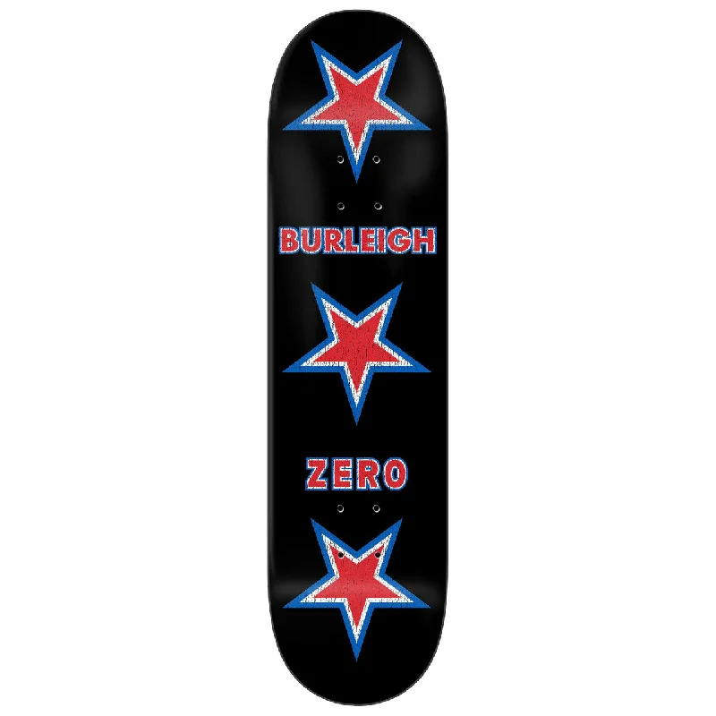 Skateboard Deck For Competitive Tricks-Zero Burleigh American Zero Black Deck - 8.5