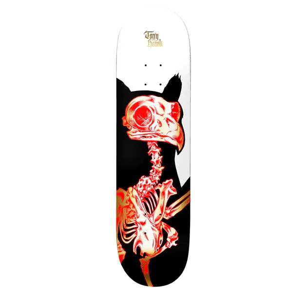 Skateboard Deck With Double Kicktail-Birdhouse Deck TH Golden Remains 8.25 (Tony Hawk)