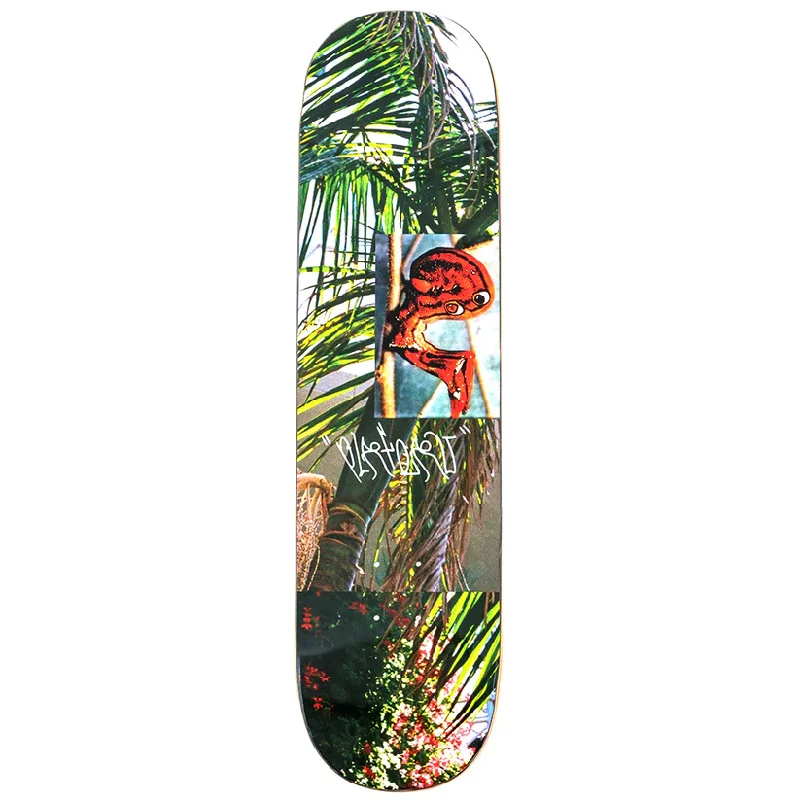 Skateboard Deck With Weatherproof Protection-PLATEAU SKATEBOARDS RED JIM OF MADAGASCAR DECK 8.0