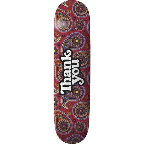 Skateboard Deck For Tricks-Thank You Deck Paisley 8.3