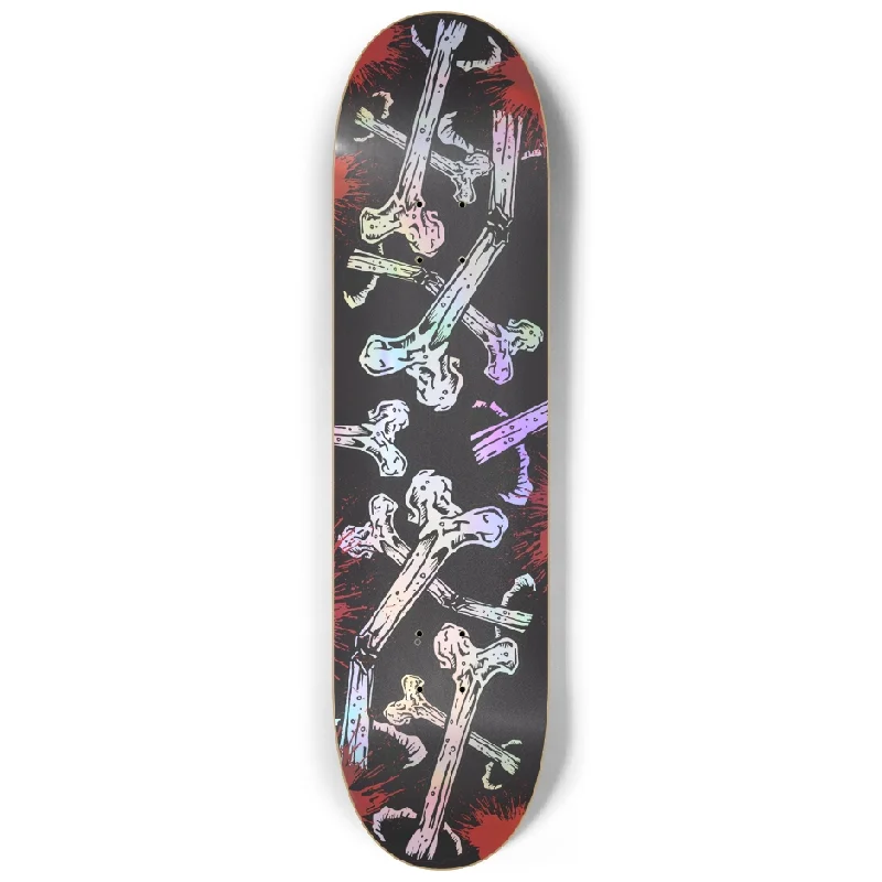 Skateboard Deck For Park Skating-8.25 Broken Bones Holographic Custom Skateboard